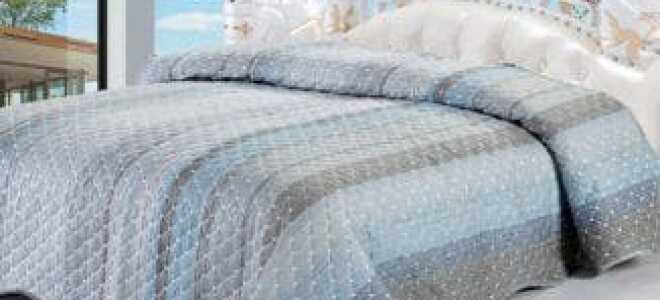 Покрывало стеганное Иваново на кровать для спальни из хлопка