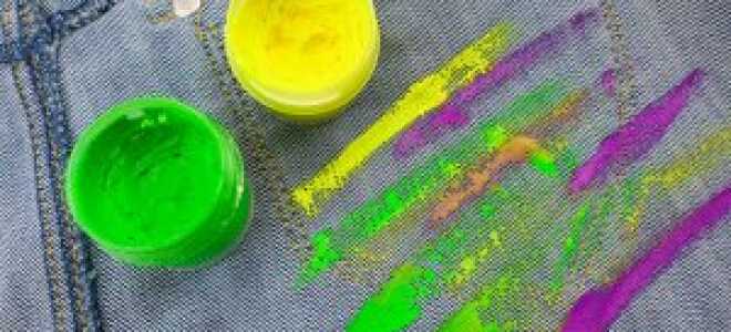 Как и чем отстирать гуашь с одежды