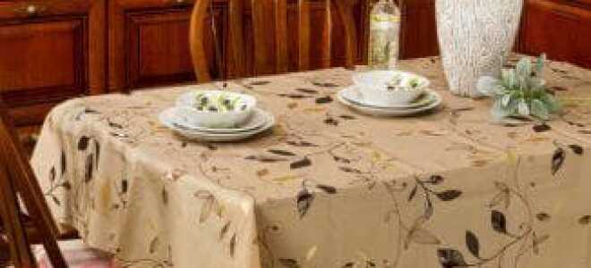 Скатерть водоотталкивающая с пропиткой на стол для кухни – непромокаемая