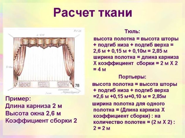 сколько нужно метров для раскроя
