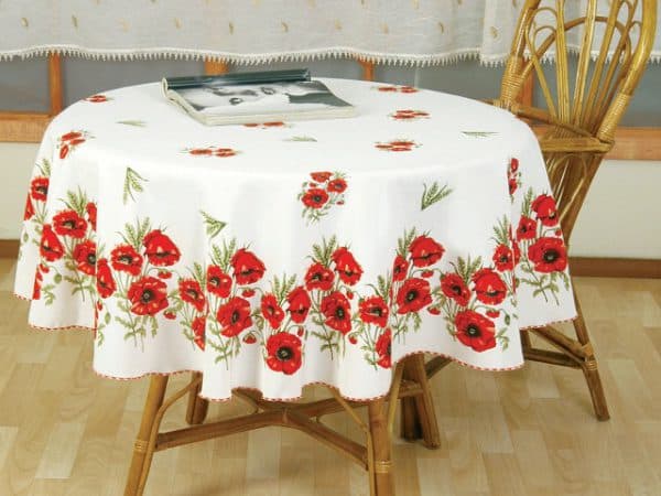 скатерть для круглого стола