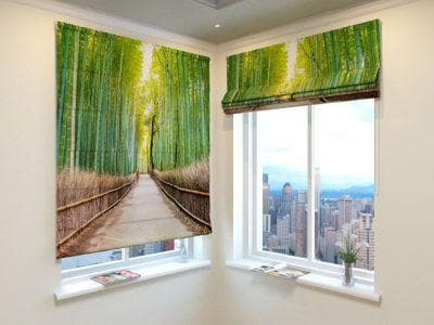 римские шторы на пластиковые окна Forest