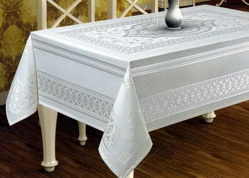 водоотталкивающая скатерть на стол для кухни из тефлона